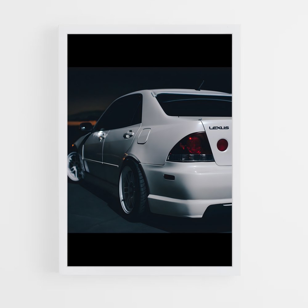Poster Voiture Nocturne – affiche Lexus (vue 3)